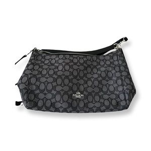 Coach Celeste F58284 Convertible Hobo Signature Black/Smoke